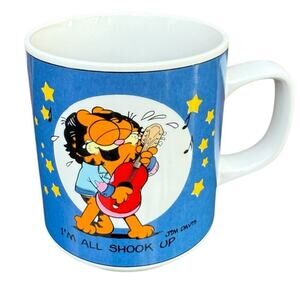 Vintage Garfield Coffee Mug "All Shook Up" 1978 Enesco